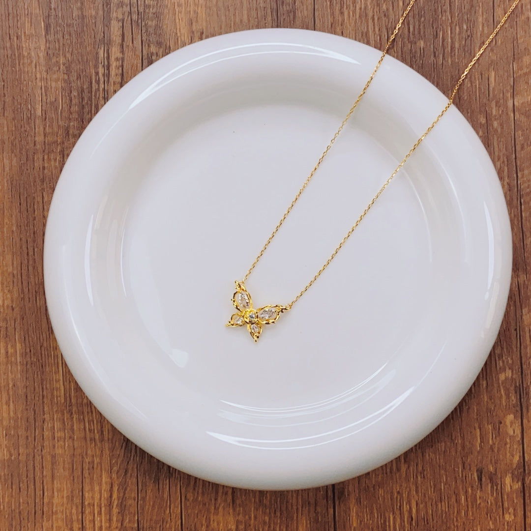 Butterfly Paper Clip Necklace Idea Gift for Girls