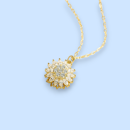 Sunflower Necklace with Rolo Chain | Brighten Your Style