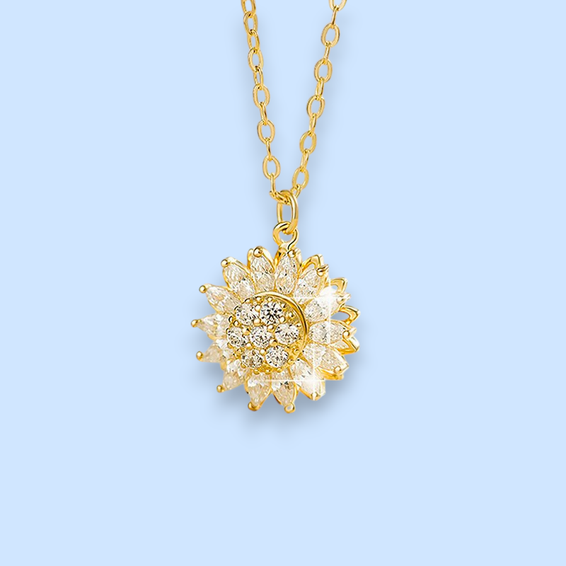 Sunflower Necklace with Rolo Chain | Brighten Your Style