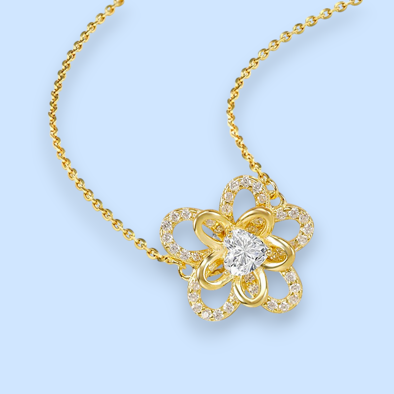 Sunflower S925 Sterling Silver Necklace | Radiant & Elegant