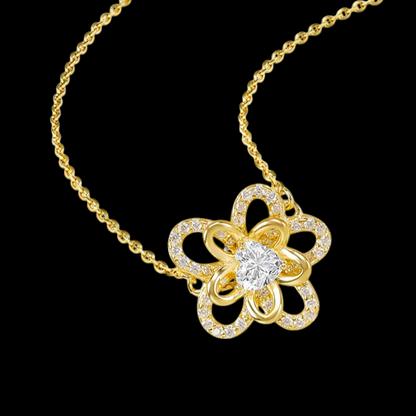 Sunflower S925 Sterling Silver Necklace | Radiant & Elegant