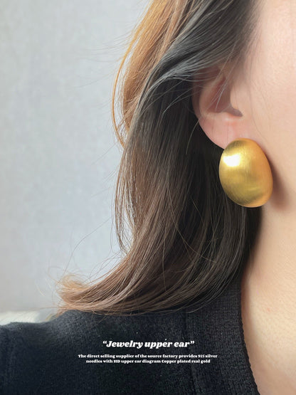 Pigeon Egg Earrings – Elegant, Bold Statement Jewelry for Women