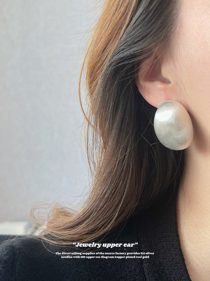 Pigeon Egg Earrings – Elegant, Bold Statement Jewelry for Women