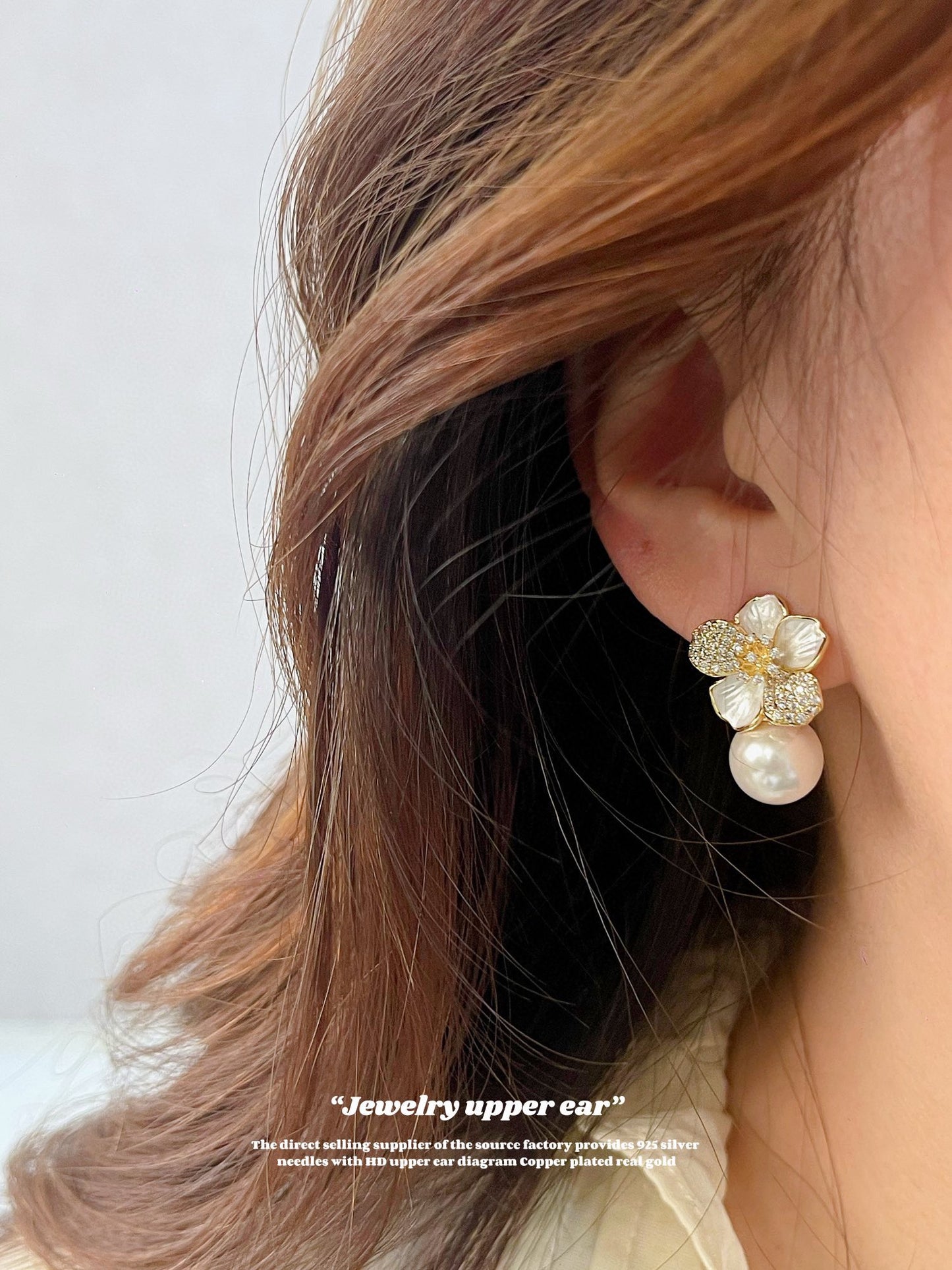 Flower Pearl Earrings – Elegant, Delicate Jewelry for Women