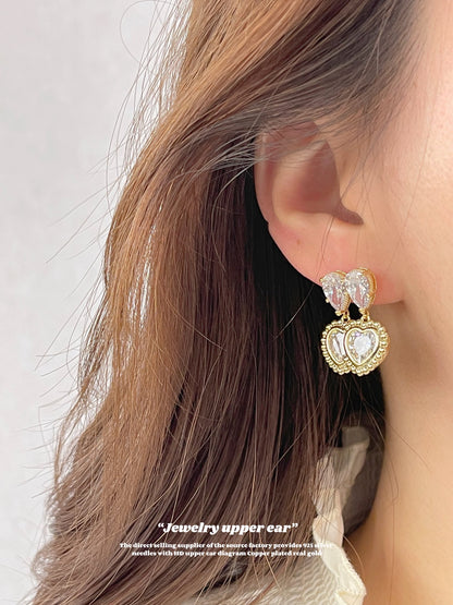 Double Hearts Earrings – Elegant and Romantic Jewelry for Every Occasion