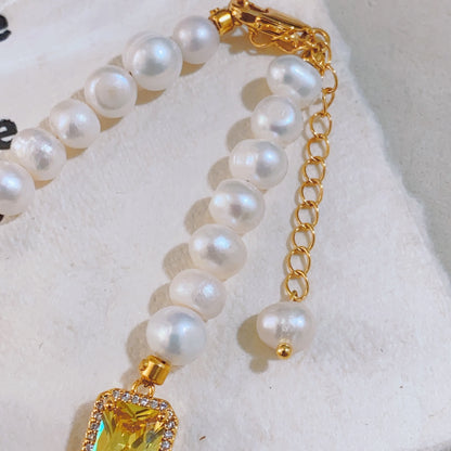 Light Luxury Colored Treasure Freshwater Pearl Bracelet | Elegant & Chic