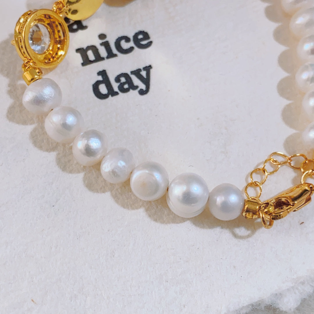 Light Luxury Colored Treasure Freshwater Pearl Bracelet | Elegant & Chic